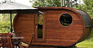 Баня бочка из кедра под ключ в Моршанске - цена от 132964 рублей